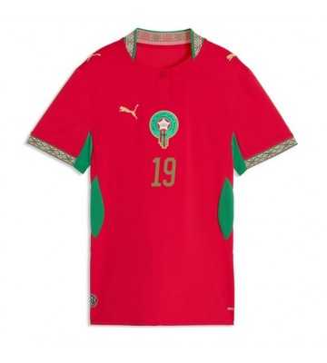 Marokko Youssef En-Nesyri #19 Hjemmebanetrøje Dame VM 2026 Kortærmet